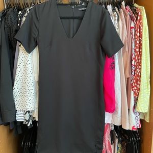 Saks Fifth Ave black sheath dress